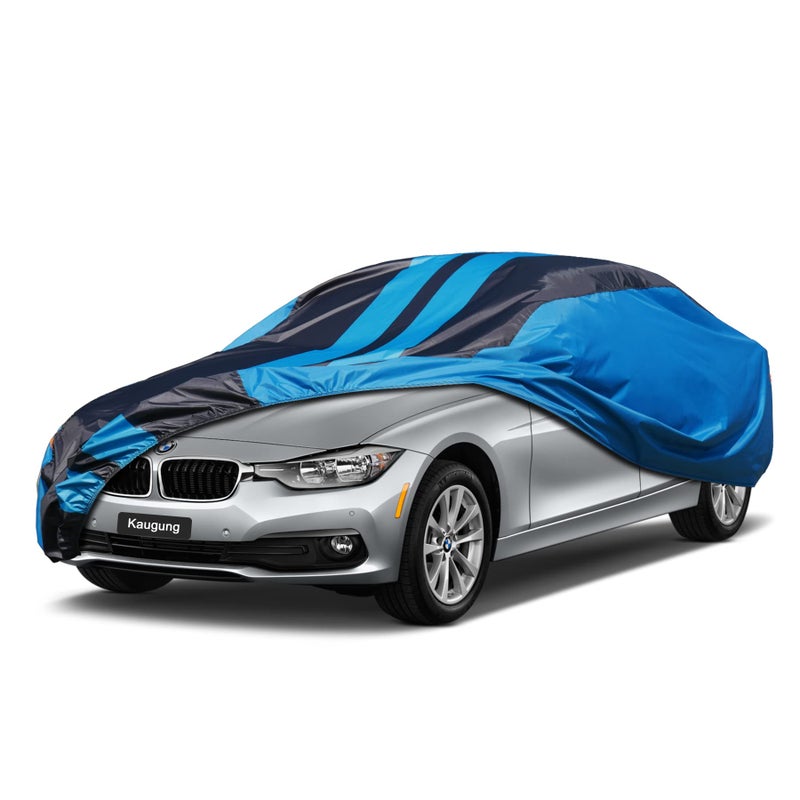 Kaugung غطاء سيارة Kaugung مقاوم للماء مناسب حسب الطلب لسلسلة BMW 3 (1999-2025) غطاء خارجي كامل للسيارات خفيف الوزن ومقاوم للشمس والأشعة فوق البنفسجية والمطر والثلج والرياح. - Image 1